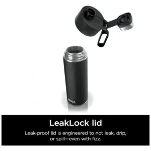 ectqctf4rbcc0b_5.jpg - Garrafa Térmica para Água 710mL em Aço Inoxidável, à Prova de Vazamentos e Aguenta Quente por Horas, Ninja DW2401BK, Preto