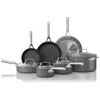 ectqd7ssf1c80b_0.jpg - Conjunto de Panelas Antiaderentes de Alumínio Anodizado, 12 PCS, NINJA C39800, Cinza