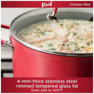 ectqddwdqtw80b_4.jpg - Panela Antiaderente 8 Litros com Tampa e Alças Frias ao Toque, Ninja C20480 Foodi, Vermelha