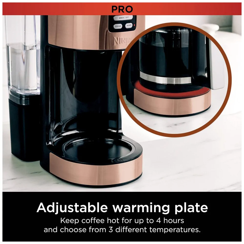 Cafeteira Programável até 14 Xicaras com 2 Programas, Ninja DCM201CP, 110V, Bronze