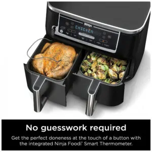 Fritadeira Elétrica AirFryer 10L de Capacidade com Temperatura Ajustável e Temporizador, 1690W, 110V, NINJA DZ550, Preto