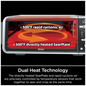 Forno Elétrico de Bancada com 13 Funções e Controle Digital, 1800W, 110v, NINJA SP301, Cinza