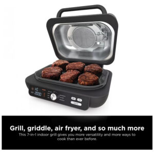 ectqz4jrgt990b_1.jpg - Fritadeira Elétrica AirFryer e Grill 7 em 1 Capacidade 4L, com Tela LED, 110V, NINJA Food IG601, Preto