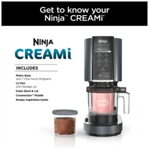 Máquina de Sorvete com 7 Programas e Controle Digital, Ninja NC299AMZ, 110V