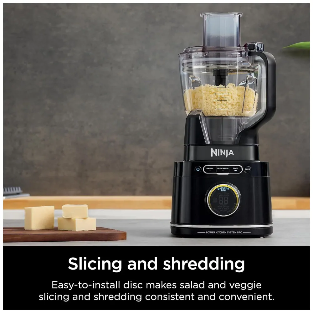 Liquidificador e Processador de Alimentos com Tecnologia BlendSense e Acessórios, 110V 1200W, Ninja TB401, Preto