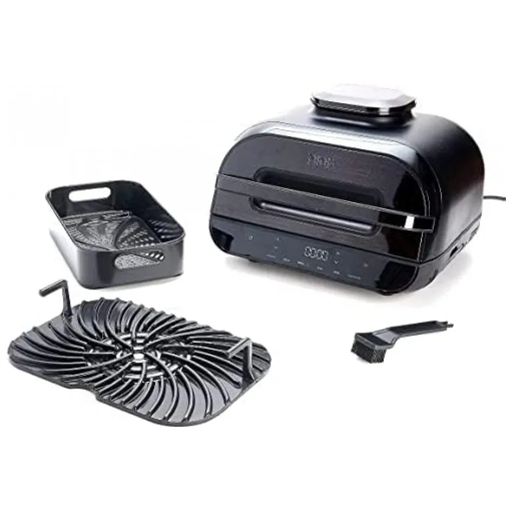 ectq3c7wbsqb0b_0.jpg - Churrasqueira Grill Elétrica 6 em 1 com Controle de Temperatura e Painel de LED, 110V 1500W, Ninja FG551, Preta