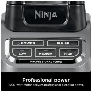 Liquidificador Profissional de 2L com Tecnologia de Trituração Total para Smoothies, 110V 1000W, Ninja BL610, Preto
