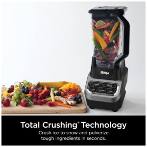 Liquidificador Profissional de 2L com Tecnologia de Trituração Total para Smoothies, 110V 1000W, Ninja BL610, Preto