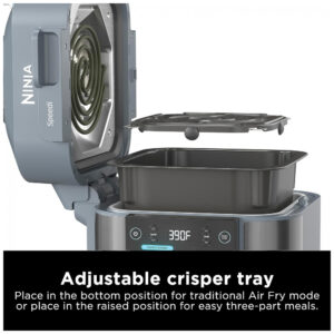 Speedi Fritadeira Elétrica AirFryer com 12 Funções e 6L de Capacidade 1650W, 110v, NINJA SF301, Cinza