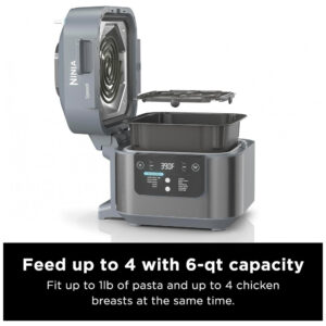 Speedi Fritadeira Elétrica AirFryer com 12 Funções e 6L de Capacidade 1650W, 110v, NINJA SF301, Cinza