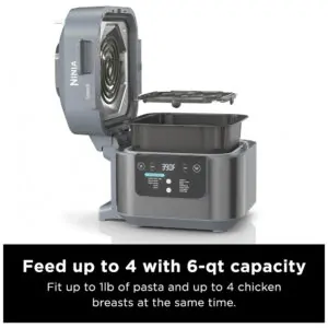 Speedi Fritadeira Elétrica AirFryer com 12 Funções e 6L de Capacidade 1650W, 110v, NINJA SF301, Cinza
