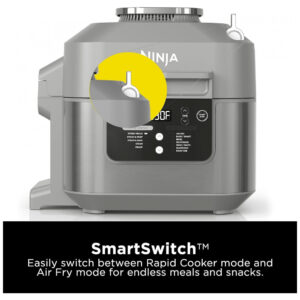 Speedi Fritadeira Elétrica AirFryer com 12 Funções e 6L de Capacidade 1650W, 110v, NINJA SF301, Cinza