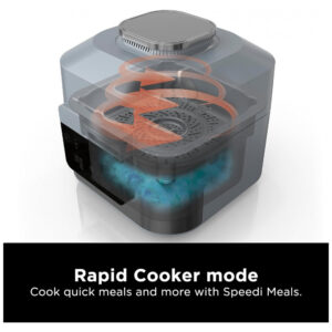 Speedi Fritadeira Elétrica AirFryer com 12 Funções e 6L de Capacidade 1650W, 110v, NINJA SF301, Cinza