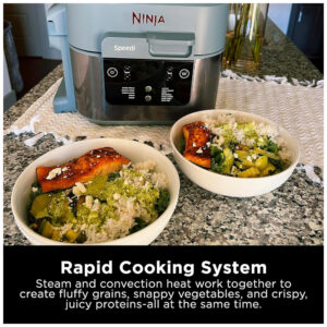 Speedi Fritadeira Elétrica AirFryer com 12 Funções e 6L de Capacidade 1650W, 110v, NINJA SF301, Cinza