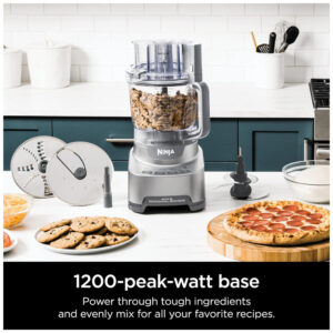ectqsslgsbs90b_2.jpg - Processador de Alimentos 2,8L com 4 Funções 2 Lâminas e 2 Discos, 1200W, 110v, NINJA NF701, Cinza