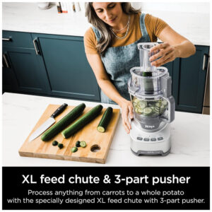 ectqsslgsbs90b_7.jpg - Processador de Alimentos 2,8L com 4 Funções 2 Lâminas e 2 Discos, 1200W, 110v, NINJA NF701, Cinza