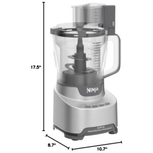 ectqsslgsbs90b_9.jpg - Processador de Alimentos 2,8L com 4 Funções 2 Lâminas e 2 Discos, 1200W, 110v, NINJA NF701, Cinza