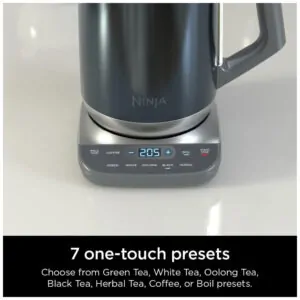 Chaleira Elétrica 1,7L com Controle de Temperatura Preciso, 110V 1500W, Ninja KT200BL, Azul