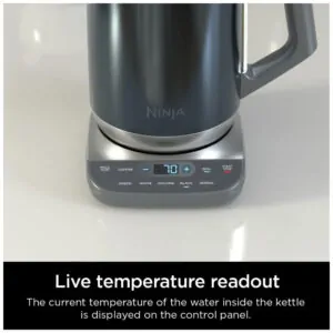 Chaleira Elétrica 1,7L com Controle de Temperatura Preciso, 110V 1500W, Ninja KT200BL, Azul