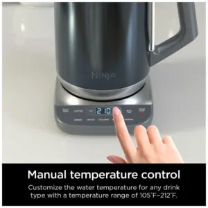 Chaleira Elétrica 1,7L com Controle de Temperatura Preciso, 110V 1500W, Ninja KT200BL, Azul