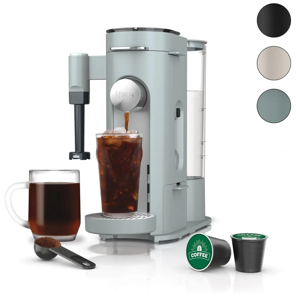 ectq1fs9pl1d0b_0.jpg - Máquina de Café Gelado com Espumador de Leite Embutido, Compatível com Cápsulas K Cup, 110V 1550W, Ninja PB051GB, Azul Glacial