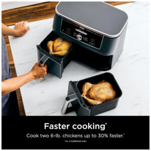 Fritadeira Elétrica AirFryer 10 em 1 Capacidade 10L, com Tela LED, 110v, NINJA DZ401, Preto