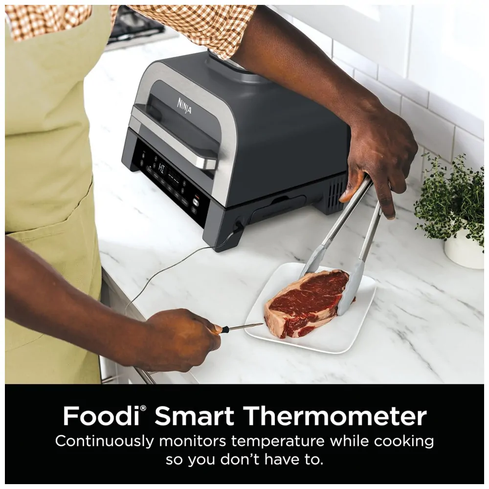 ectq7xwg5s3b0b_6.jpg - Grill Elétrico com Função AirFryer 6 em 1 e Controle Digital Inteligente, Ninja DG551, 110V 1760W, Prata