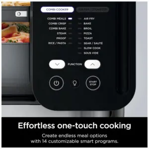 Air Fryer e Forno 14 em 1 Inclui 3 Acessórios com Controle Digital, 110V, Ninja SFP701, Cinza