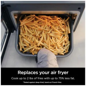 Air Fryer e Forno 14 em 1 Inclui 3 Acessórios com Controle Digital, 110V, Ninja SFP701, Cinza