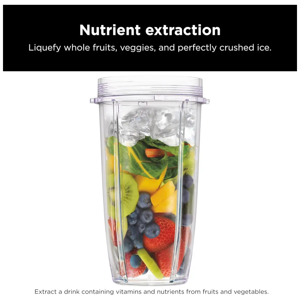 Liquidificador de Bancada para Vitaminas, Capacidade 700 mL, 1100W, 110v, NINJA BN401, Prateado