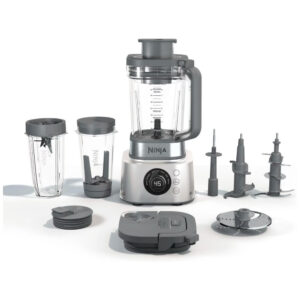 ectqvggj74kc0b_0-1.jpg - Liquidificador 6 em 1, 2,1L com Acessórios e Mostrador Digital, 1200W, Ninja SS400, Prata