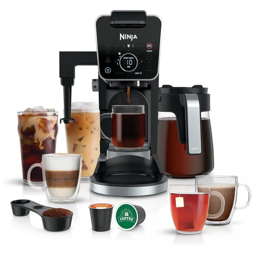 Cafeteira Elétrica Dupla com 4 Estlos de Fermentação e Painel Digital, NINJA CFP301, Preto