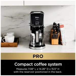 Cafeteira Elétrica Dupla com 4 Estlos de Fermentação e Painel Digital, NINJA CFP301, Preto