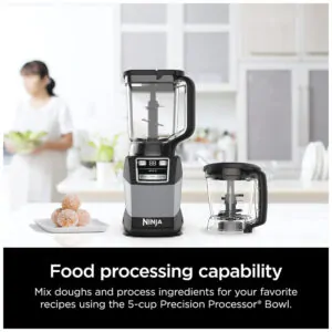 Liquidificador de Bancada Profissional 1.2L 3 Velocidades, 1200W, 493BRN, 110v, NINJA 493BRN, Cinza