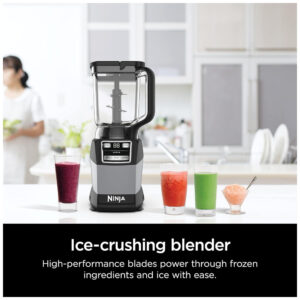 Liquidificador de Bancada Profissional 1.2L 3 Velocidades, 1200W, 493BRN, 110v, NINJA 493BRN, Cinza