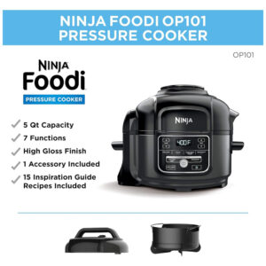 ectq79d256s70b_1-1.jpg - Panela de Pressão Elétrica 7 em 1 Programável 4.7 Litros, 110V 1460W, NINJA OP101, Preta