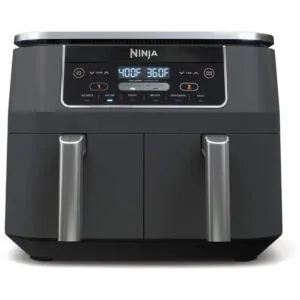 Fritadeira Elétrica 6 em 1 Capacidade 7.5L com Cesta Dupla, 1690W, 110V, Ninja DZ201 Foodi, Cinza Escuro