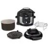 ectqmqhn4py80b_0.jpg - Panela de Pressão Elétrica e Automatica 6 L com 11 Predefinições e Painel de Controle Digital, 1460W 110V, NINJA FD302, Preto