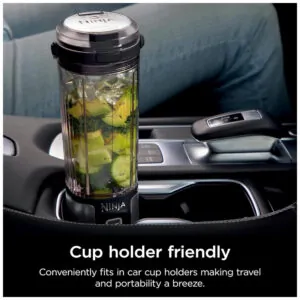 Liquidificador Portátil 530 mL para Vitaminas, Recarregável USB, 110V, Ninja BC151BK, Preto