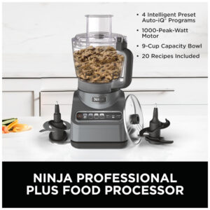 Processador de Alimentos de 2.1L, 1000W, 110v, NINJA BN601, Prateado