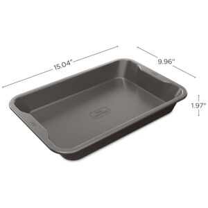 Forma Assadeira Antiaderente 34 x , Ninja B30116, Cinza