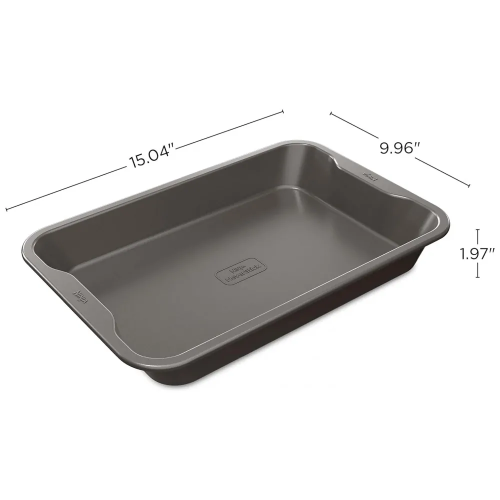 Forma Assadeira Antiaderente 34 x , Ninja B30116, Cinza