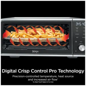 Forno Elétrico 8 em 1 com Painel Digital 1800W, 110V, NINJA SP201, Cinza