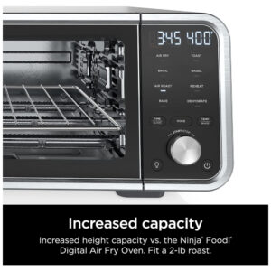 Forno de Bancada Ninja SP201 Air Fryer 8 em 1 Prata Compartimento XL 1800W 120V