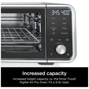 Forno Elétrico 8 em 1 com Painel Digital 1800W, 110V, NINJA SP201, Cinza