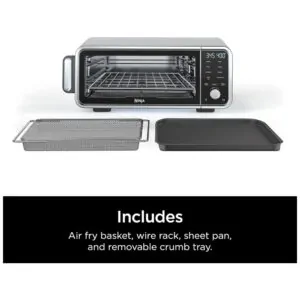 Forno Elétrico 8 em 1 com Painel Digital 1800W, 110V, NINJA SP201, Cinza