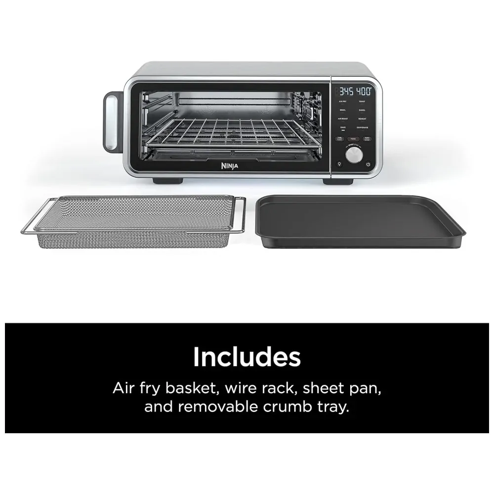 Forno Elétrico 8 em 1 com Painel Digital 1800W, 110V, NINJA SP201, Cinza