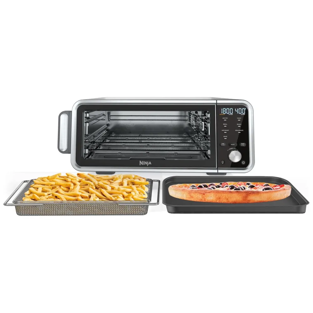 Forno Elétrico 8 em 1 com Painel Digital 1800W, 110V, NINJA SP201, Cinza