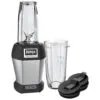 Liquidificador Pessoal Compacto com 2 Copos de Viagem, 110V 900W, NINJA BL456, Prateado