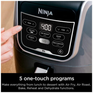 Ninja AF150AMZ Fritadeira Elétrica Air Fry, sem óleo 5L 1750W 110V